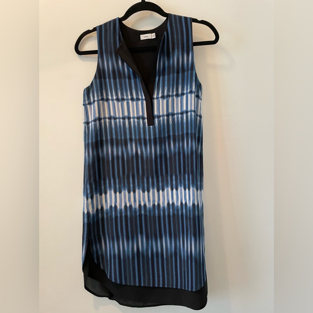 Vince Tie Dye Shirt Dress